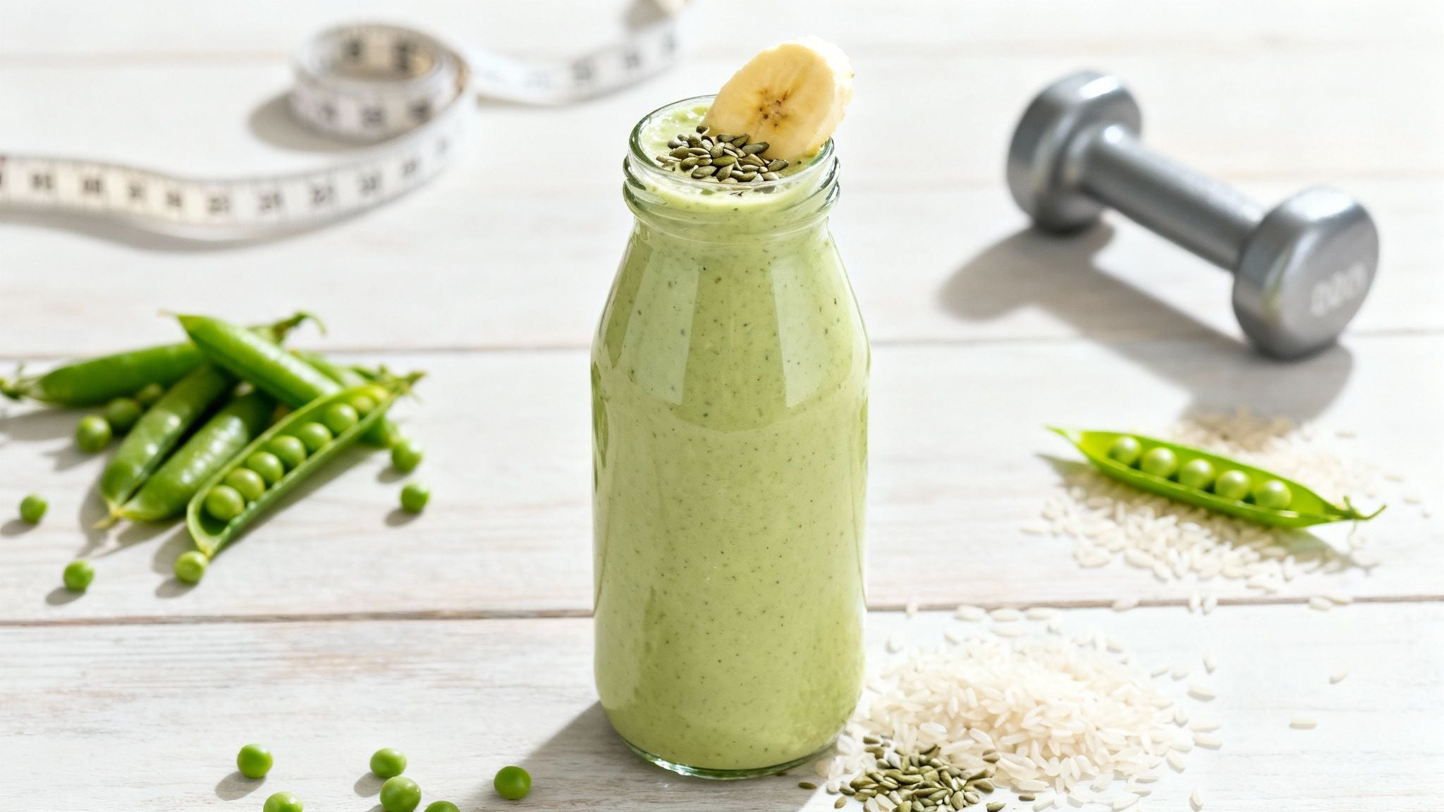 Veganer Proteinshake für Muskelaufbau und Gewichtsverlust