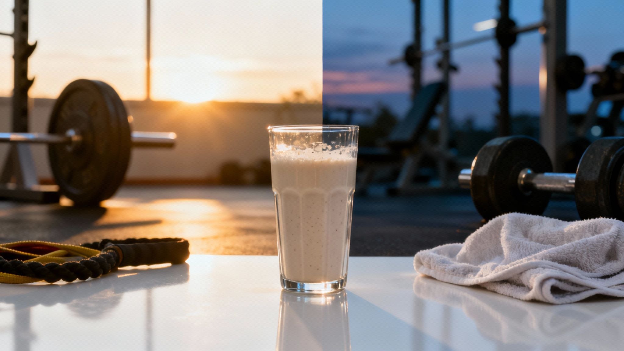 Eiweißshake vor oder nach dem Training: Der beste Zeitpunkt für deine Ziele