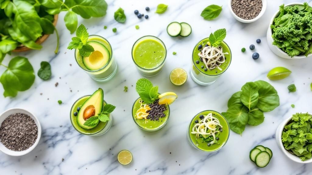 7 gesunde Rezepte für grüne Smoothies zum Abnehmen 2025