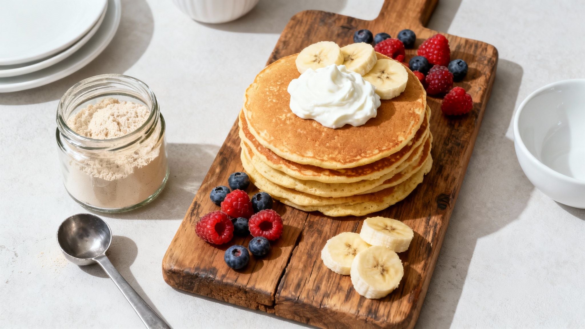 Das beste Rezept für Banane Protein Pancakes