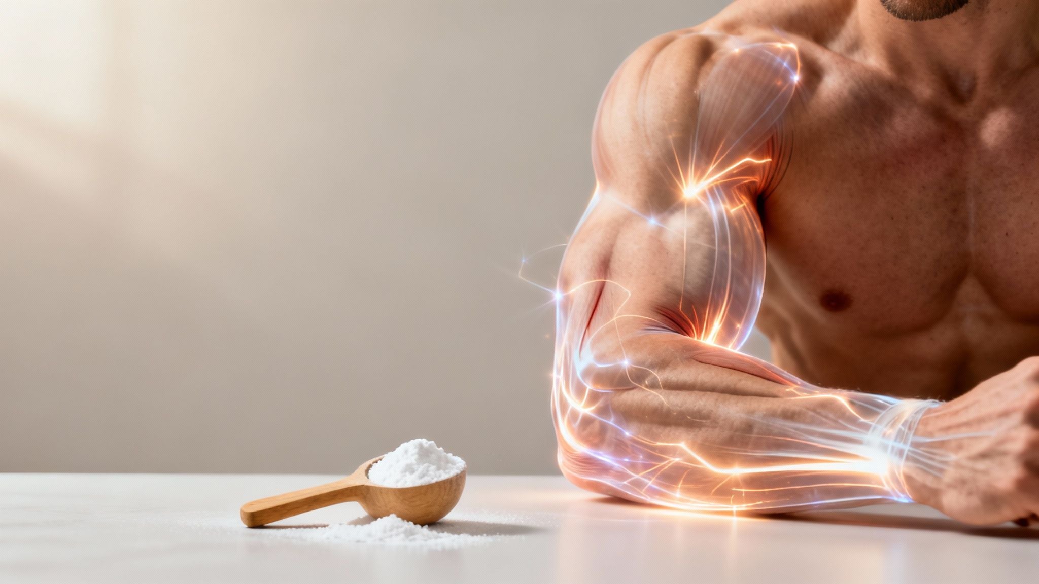 Kreatin beim Muskelaufbau: Dein Guide zu mehr Kraft & Masse